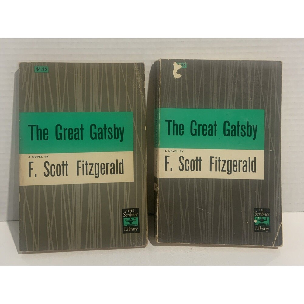 LOT 2 Vintage The Great Gatsby by F Scott Fitzgerald, Paperback, 1953